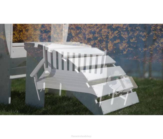 LLBean All-Weather Counter-Height Table 36\\ Round Unisex J46J6378 Backyard  Patio White